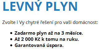 Levny plyn